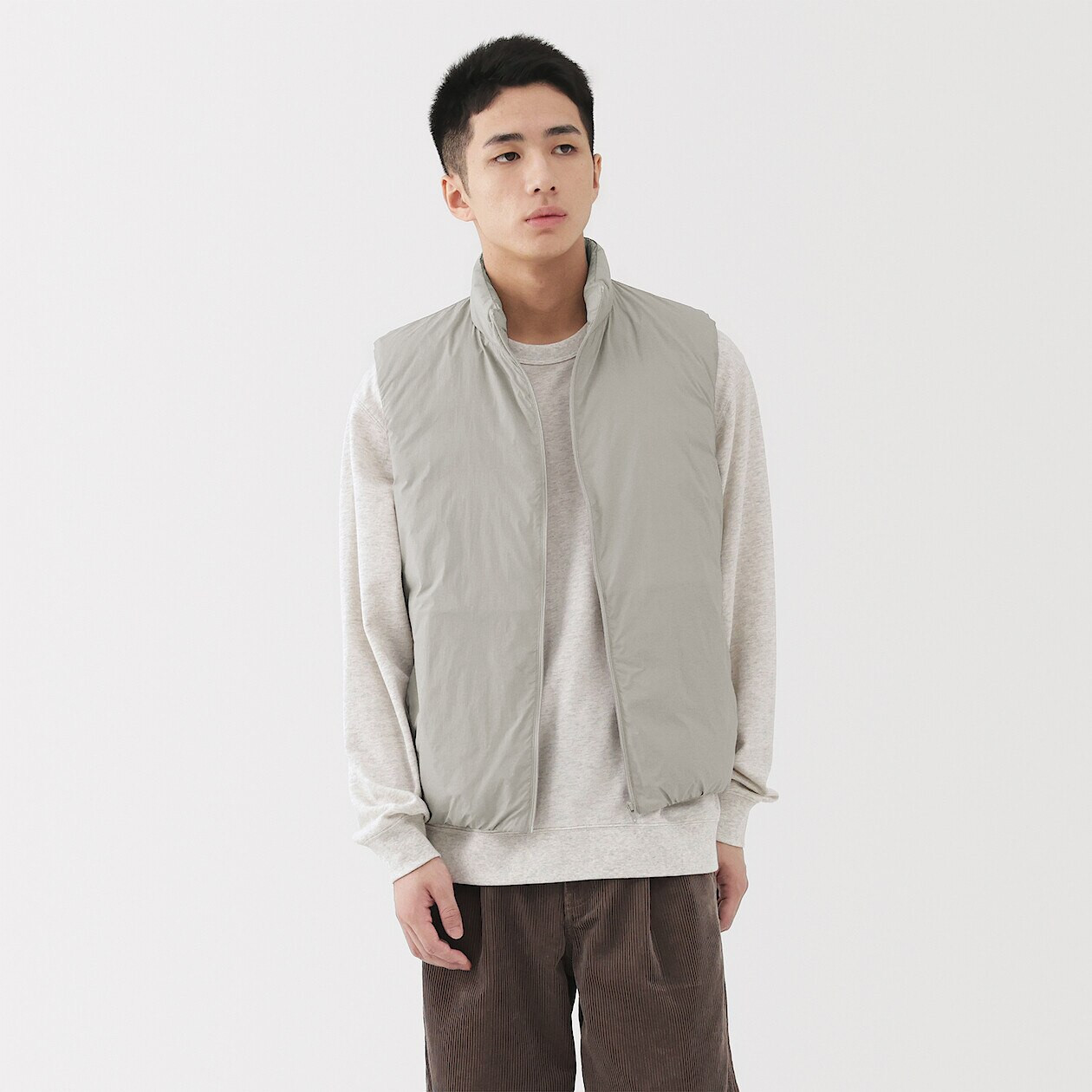 Gilet Personalizzato Uomo – Maglia Con Colletto Coreano E Cerniera, Stampa Logo Su Misura, Taglie Asiatiche