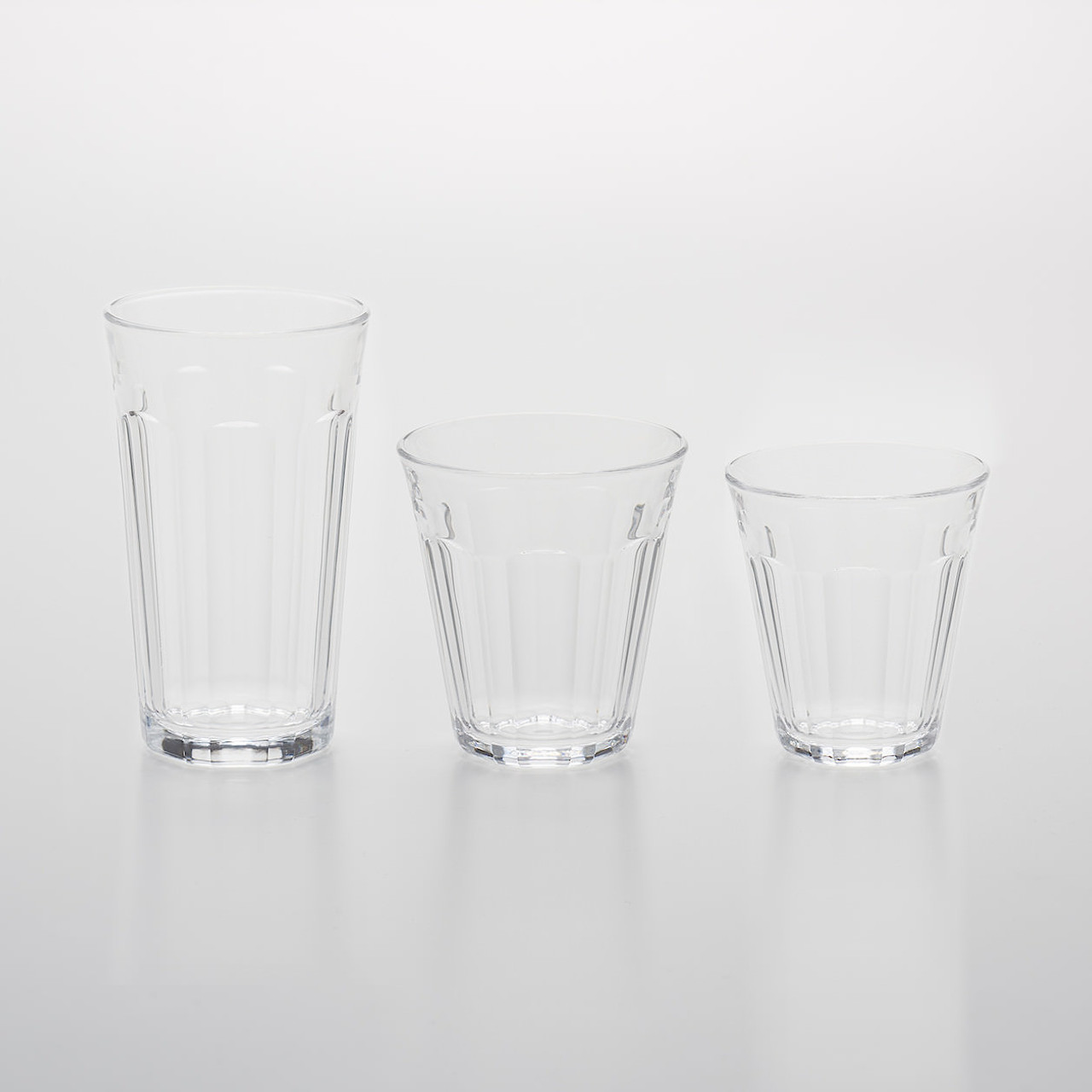 Set di 3 bicchieri di vetro 300ml