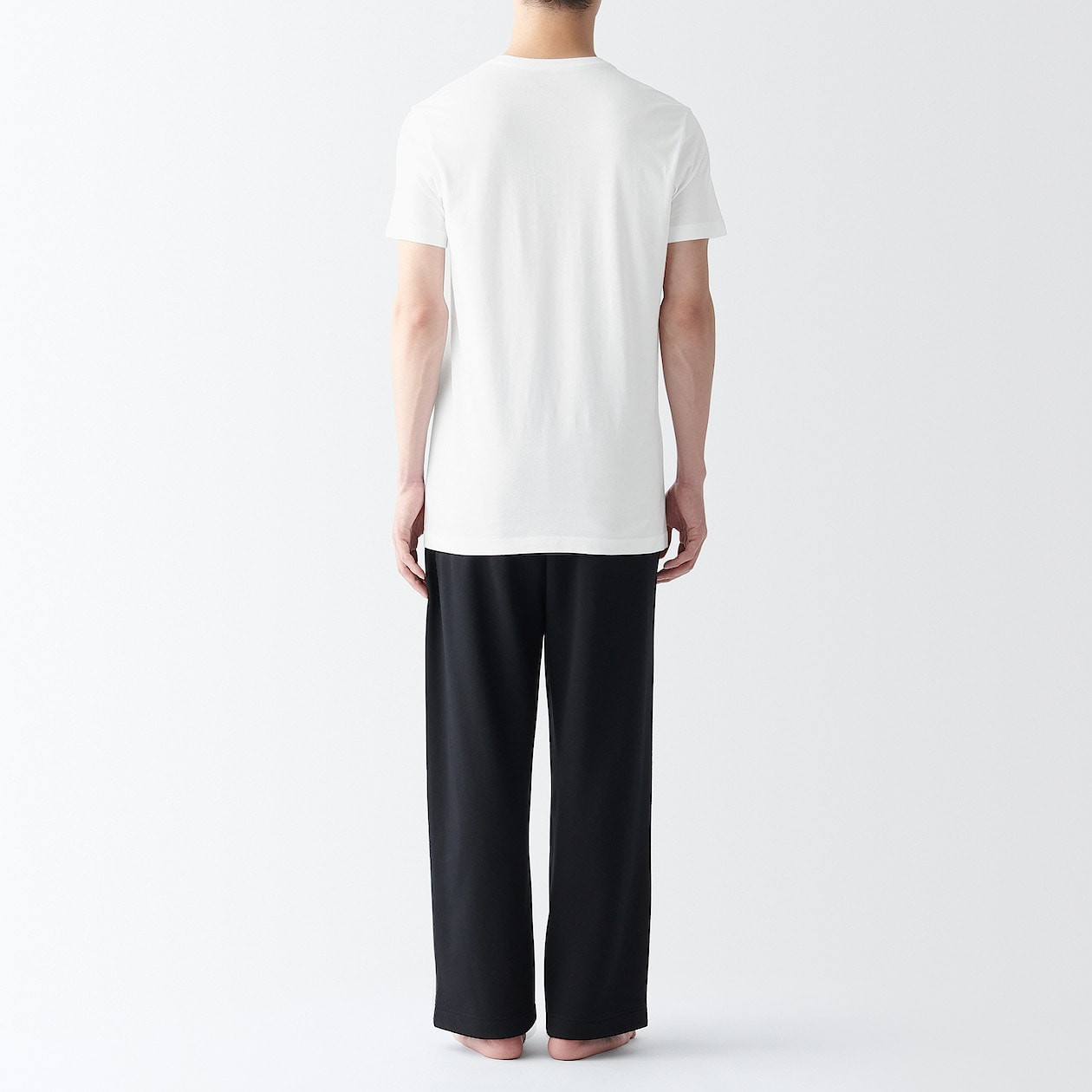 Confezione Da 2 Magliette Basic Con Scollo A V: Cotone Biologico, Finitura Setosa, Vestibilità Slim, Colore Bianco, Taglia L