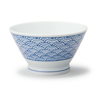 Ciotola per riso in ceramica Hasami ‐ Disegno a onde