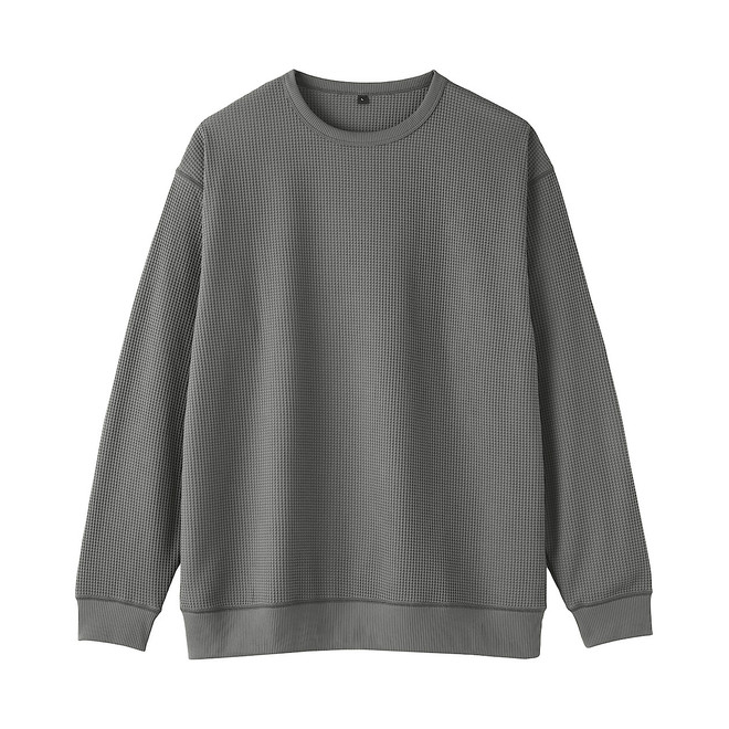 T‐shirt a maniche lunghe in tessuto waffle Quick Dry da uomo