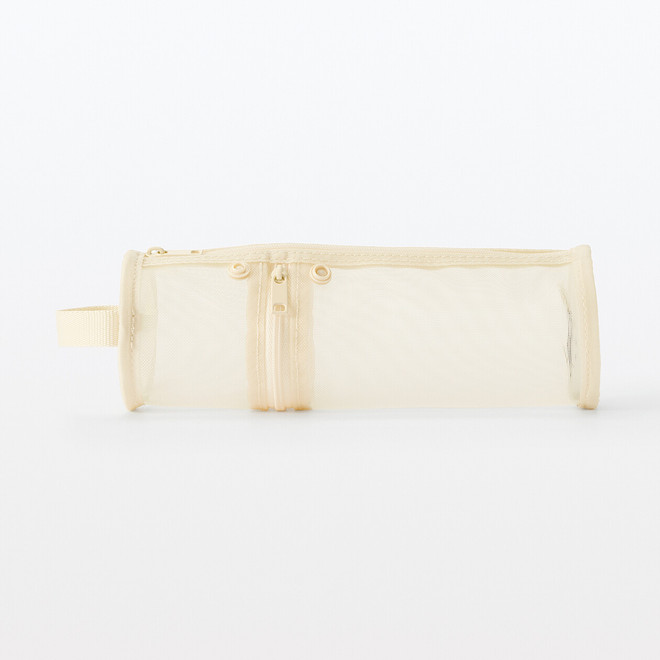 Astuccio portapenne in rete di nylon - Avorio
