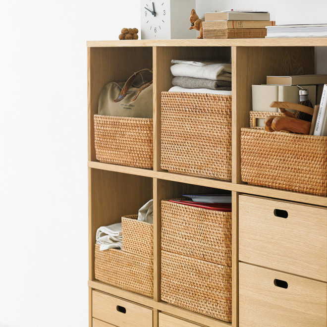 Ceste in rattan S W26xD36xH12cm