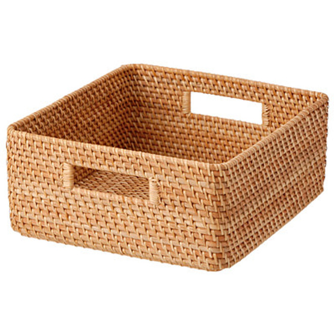 Cestino in rattan M W35xD36xH16cm