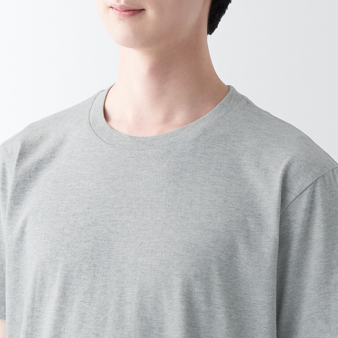 Cotton Short Sleeve Crew Neck T‐shirt