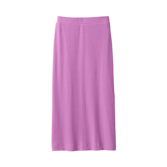 Women's Stretch Ribbed Midi Skirt