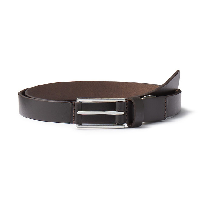 Vegetable Tanned Leather Slim Belt