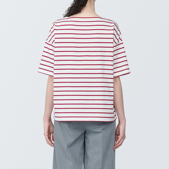 Women's Organic Jersey Boat Neck Short Sleeve T‐shir