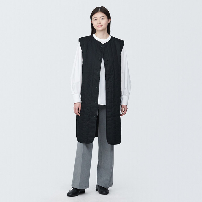 Gilet lungo imbottito Kapok da donna