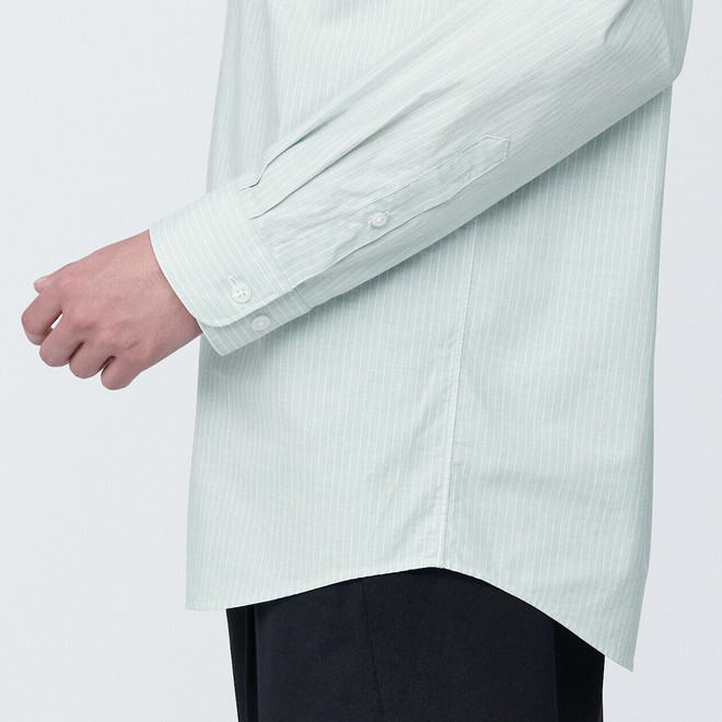 Camicia ampia manica lunga in cotone