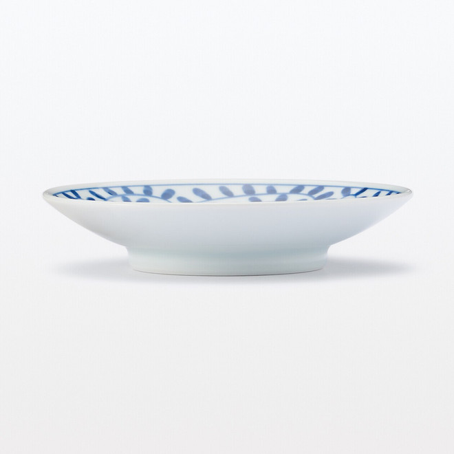 Piatto in ceramica Hasami ‐ Disegni di foglie