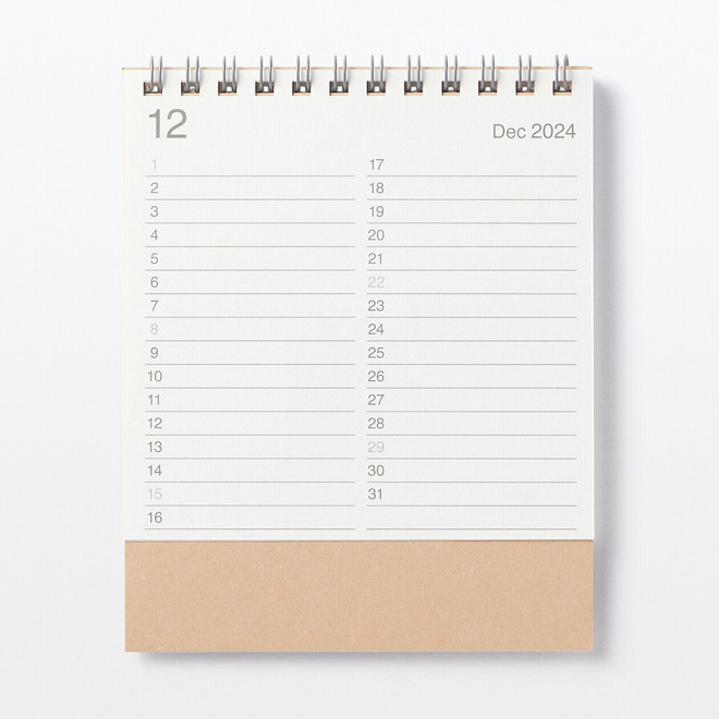 Calendario da tavolo quadrato (Dic 2024 ‐ Dic 2025) ‐ Carta di Bagassa