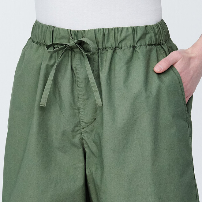 Pantaloncini a gamba larga in cotone