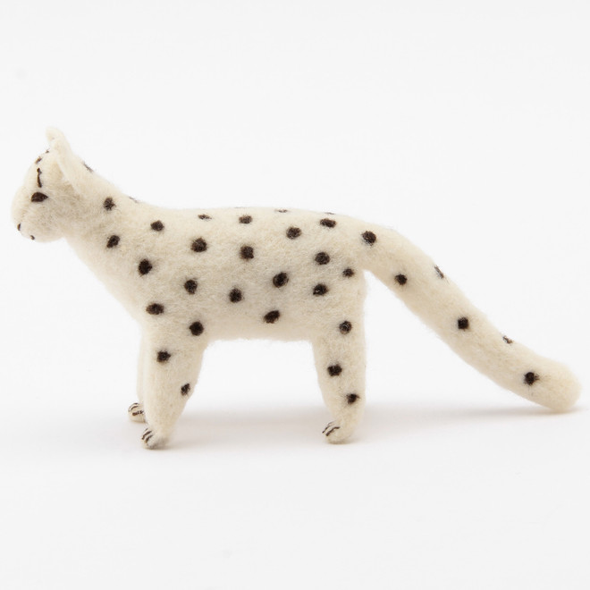 Feltro di lana animali‐ leopardo delle nevi