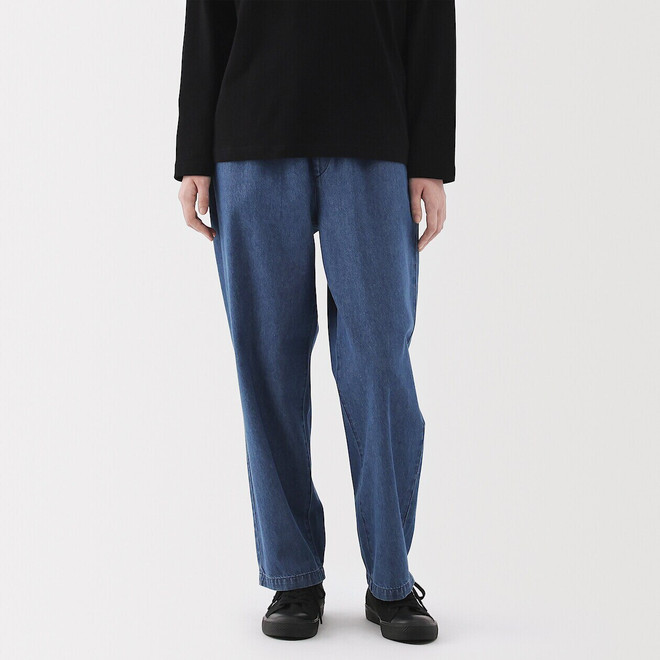 Pantaloni da donna Comfort Fit in denim di cotone.