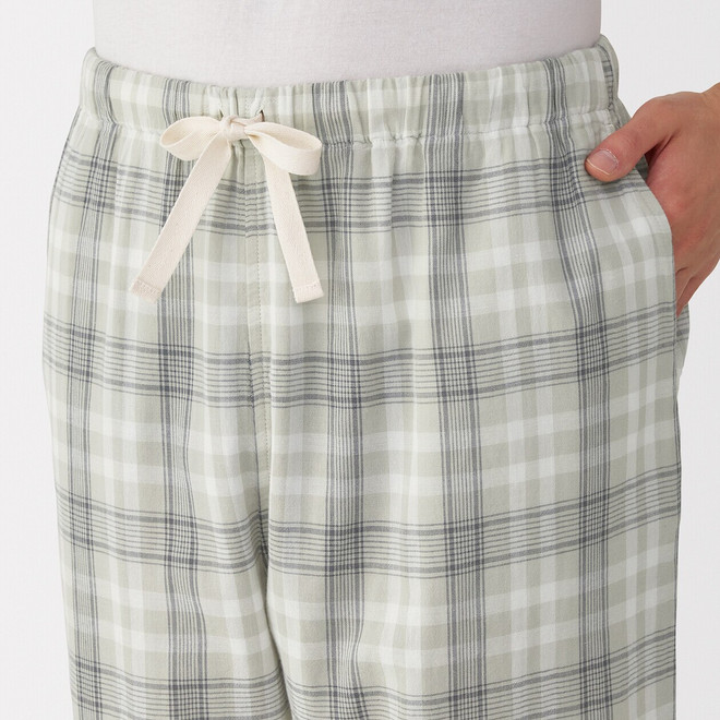 Completo da casa con pantaloni in doppia garza da uomo