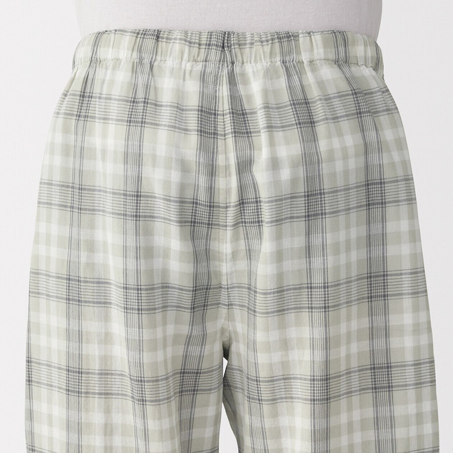 Completo da casa con pantaloni in doppia garza da uomo