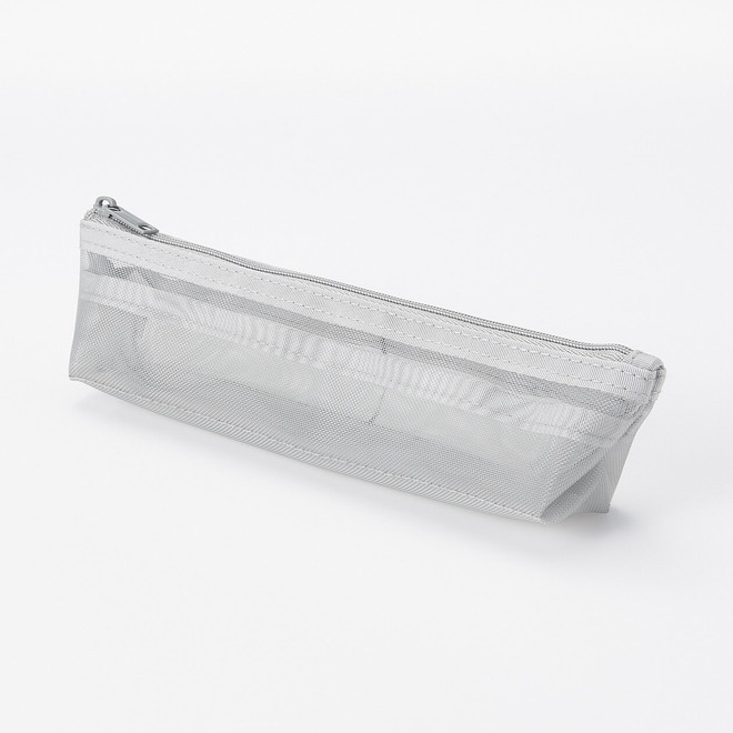 Astuccio portapenne in rete di nylon con soffietto