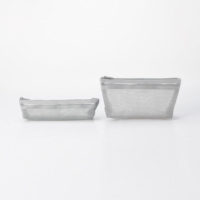 Astuccio portapenne in rete di nylon con soffietto