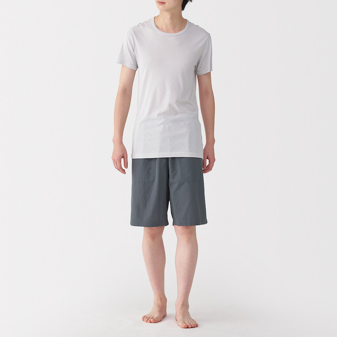 Pantaloncini da casa in seersucker da uomo