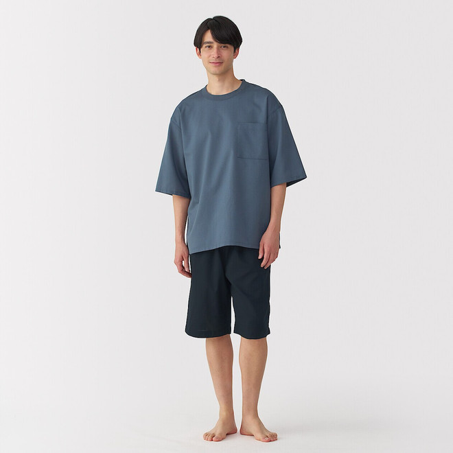 Set di abbigliamento da casa a maniche corte traspirante da uomo
