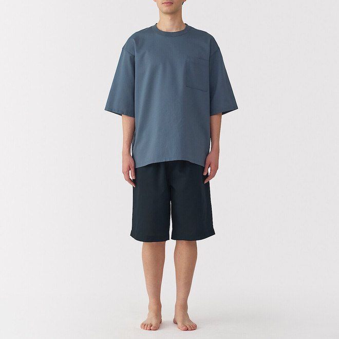 Set di abbigliamento da casa a maniche corte traspirante da uomo