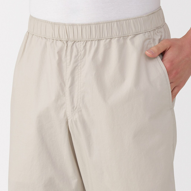 Pantaloncini in cotone largo lavato da uomo