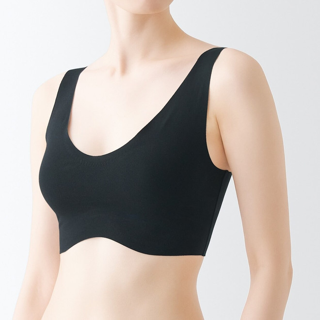 Reggiseno crop top imbottito senza cuciture completo