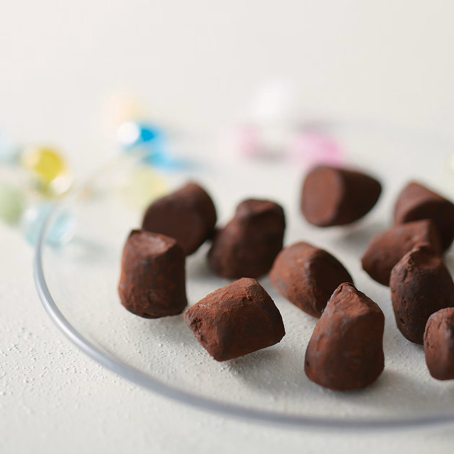 Tartufi al Cacao con Caramelle Frizzanti