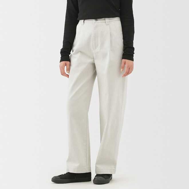 Jeans denim in cotone riciclato da donna