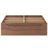 Cassetto sottoletto in noce per letto piattaforma ‐ large 25 cm