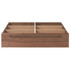Cassetto Sottoletto in noce per letto piattaforma large ‐ 19 cm