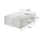 Mobile contenitore a 2 cassetti impilabile traslucido - [26 x 37 cm] - Altezza 12 cm
