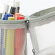 Astuccio portapenne in rete di nylon - Grigio