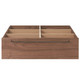 Cassetto sottoletto in noce per letto piattaforma ‐ large 25 cm