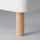 Set 4 gambe per letto 20cm naturale