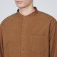Camicia in flanella con collo alla coreana 18071