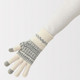 Guanti unisex touchscreen in misto lana merino con interno spazzolato e motivo jacquard