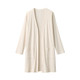 Women's Smooth Ribbed Long Cardigan.