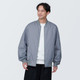 Men's Padded Kapok Blend Bomber Jacket