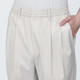 Men's Easy Fit Pleat Wide Leg Trousers