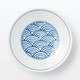 Piatto in ceramica Hasami ‐ Disegno a onde