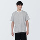 Men's Jersey Crew Neck Short Sleeve T‐shirt‐ Stripe