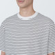 Men's Jersey Crew Neck Short Sleeve T‐shirt‐ Stripe