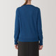 Cardigan in lana a maglia fine con collo rotondo per donna