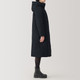 Cappotto lungo in piuma d'oca idrorepellente da donna