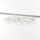 Stendino quadrato in alluminio modello a cornice 40 mollette