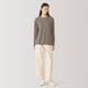 Maglione da Donna in Cachemire Non Tinto con Collo Giro