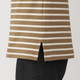 T‐shirt a maniche lunghe con scollo a barca pesante 19756
