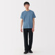T‐shirt in cotone a maniche corte con scollo rotondo da uomo